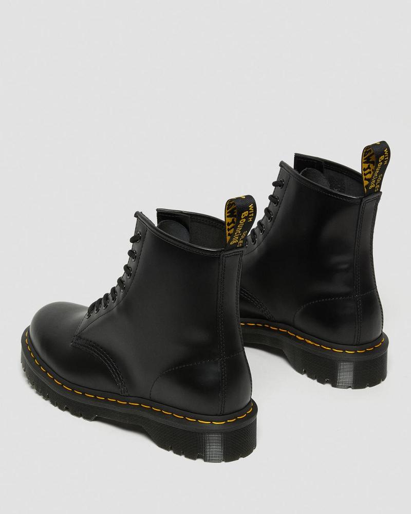 Dr Martens 1460 Bex Smooth Leren Platform Laarzen Heren Zwart | NL 259FDN